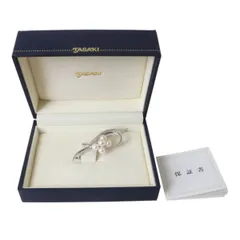 TASAKI 田崎真珠 パール ブローチ 本真珠×SILVER 箱 6×2(cm) パール：5粒 5.6~6.3(mm) 重量6.2g NT 美品 Aランク