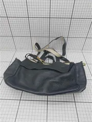 ◇ Θ レザーショルダーバッグ ブラック系 メンズ E  【1511100000818】