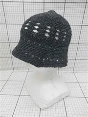 ◇ Θ ディスコート DISCOAT DCZ1051415A0001 ラメニットバケットハット ブラック系 レディース E 【1511100001822】