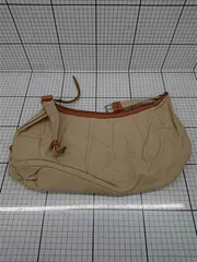 ◇ Θ ベージュ系キャンバスショルダーバッグ レディース E  【1511100008029】