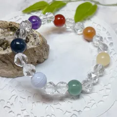【E16882】デザインブレスレット　アメシスト10㎜ ソーダライト10㎜ ブルーレースアゲート10㎜ アベンチュリン10㎜ アラゴナイト10㎜ レッドアベンチュリン10㎜ カーネリアン10㎜ スターカット水晶8㎜　天然石　アクセサリー　ブレスレット