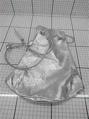 ◇ Θ アラマルヴァ A.la Malva シルバー系 巾着型ショルダーバッグ レディース E  【1511100008531】