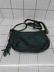 ◇ Θ アンパサンド Ampersand レザーショルダーバッグ ブラック系 レディース E  【1511100008494】