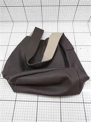 ◇ Θ レザー トートバッグ ダークブラウン系 ショルダーバッグ レディース E  【1511100011708】