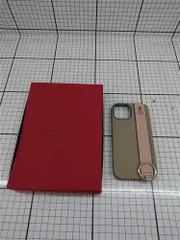 ◇ Θ ボナベンチュラ BONAVENTURA レザー iPhoneケース ストラップ付 ベージュ系 レディース E  【1511100011302】