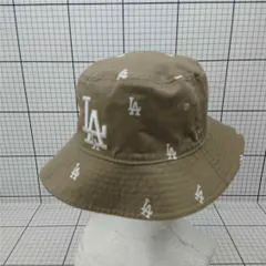 ◇ Θ ニューエラ NEW ERA バケットハット LAロゴ ベージュ系 メンズ E  【1511100014440】