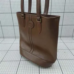 ◇ Θ ダックス DAKS ENGLAND レザー トートバッグ ブラウン系 レディース E  【1511100014358】