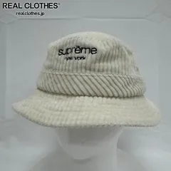 Supreme/シュプリーム【20SS】Wide Wale Corduroy Crusherr hat コーデュロイ バケットハット/ホワイト