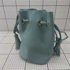 ◇ Θ クミキョク KUMIKYOKU 巾着ショルダーバッグ ライトブルー系 レディース E  【1511100015119】