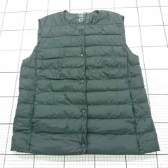 ◇ ⊇ ユニクロ UNIQLO パフテック PUFFTECH ダウンベスト ブラック系 メンズ Mサイズ E  【1511110050254】