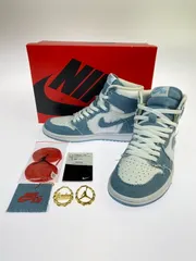 【中古品】NIKE ナイキ WMNS AIR JORDAN 1 RETRO HIGH OG DM9036-104 ウィメンズ エアジョーダン1 ハイ OG デニム スニーカー レディース シューズ 靴 【166-251208-em-23-min】
