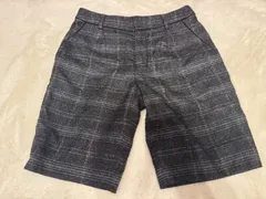 組曲　ショートパンツ チェック柄 ブルーライン XSサイズ