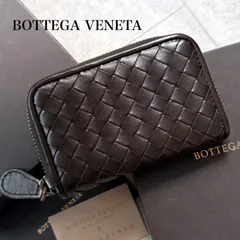 BOTTEGA VENETA ボッテガヴェネタ イントレチャート コインケース カードケース 小銭入れ ブラウン カーフレザー コンパクトウォレット