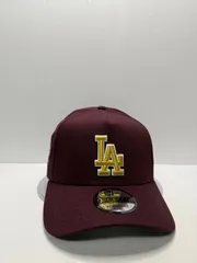 Newera ロサンゼルスドジャース 100thアニバーサリー 9forty A-FRAME スナップバックキャップ ワインレッドカラー