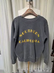 90s) ヴィンテージ mixta サザン・カリフォルニア プリンティング スウェット チャコール 起毛