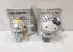 ハローキティ ウール 鬼龍 紅郎 モノトーン TinyTAN チャーム フィギュア キーホルダー