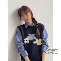 ニットベスト レディース 丸首 花柄 デザイン感 ノースリーブ 重ね着 2点セット 上品 秋冬 新作 アウター M251208-3