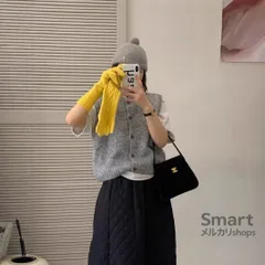 ニットベスト レディース 丸首 木ボタン ふわふわ 毛混 短丈 レトロ シンプル 重ね着 秋冬 新作 アウター M251208-7