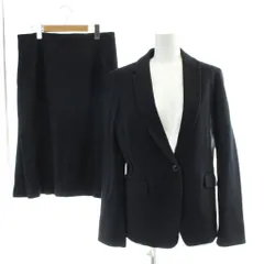 ナラカミーチェ NARA CAMICIE スーツ テーラードジャケット セットアップ ひざ丈スカート ジャケット3 スカート4 紺 ネイビー /AP