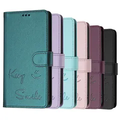 Google Pixel 9a 携帯カバー 6色 英文字 スマイル かわいい グーグル ピクセル 9a スマホケース 手帳型ケース ストラップ付き カードポケット スタンド機能 マグネット 耐衝撃 日常