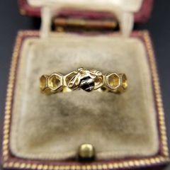 U-Treasure ぐでたま シルバー リング ゴールド 日本限定品 14号 