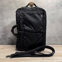 ✨PORTER タンカー 3WAY ブリーフケース リュック ショルダー 黒 ビジネスバッグ デイパック ナイロン 軽量 大容量 ショルダーストラップ付✨