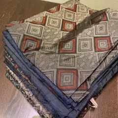 【まとめ売り】正絹大島紬羽織道行13枚　リメイク素材　ハンドメイド向け