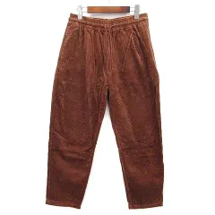 フリークスストア FREAKS STORE コーデュロイ ワイド イージー パンツ テーパード ブラウン 茶 M 194-3428