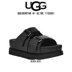 UGG(アグ)レディース ゴールデンスター ハイ スライド サンダル スリッパ レザー ベルト プラットフォーム 厚底 調節可能 GOLDENSTAR HI SLIDE 1152651