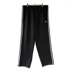 90s　adidas　トラックパンツ　ジャージ　刺繍ロゴ　ワンポイント　万国旗