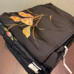 【まとめ売り】黒羽織道行12枚 リメイク素材　ハンドメイド向け