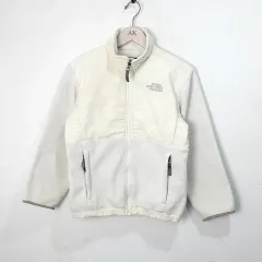 (M) ザノースフェイス アイボリー フリース ジップアップ