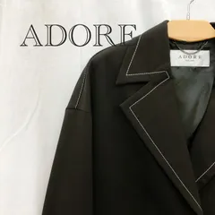 ADORE アドーア  ヘヴィストレッチテーラードコート アウター　 531-6150318 36 ブラック  レディース ファッションのサムネイル