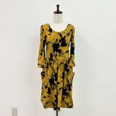 marimekko マリメッコ 動物 アニマル 柄 ギャザー チュニック ワンピース 総柄 MADE IN FINLAND フィンランド製 サイズ XS