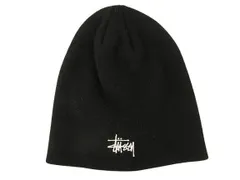 ステューシー STUSSY Basic Skullcap 1321085 ロゴ刺繍 ニット帽 黒 ブラック 帽子 ヘッドウェア ☆AA★のサムネイル