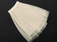 axes femme アクシーズファム チュール ロング スカート sizeM/オフホワイト ■■ レディース