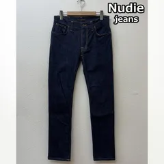 ヌーディージーンズ NJ1000278 THIN FINN ストレッチ スリム テーパード デニム パンツ インディゴ メンズ 31インチ ISItems【USED】【古着】【中古】50143275