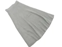 Mila Owen ミラオーウェン ウール混 ニット フレア スカート size1/グレー ◇■ レディース