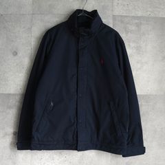 ラルフローレン スタンドカラー ジャケット XL 黒 フリース 裏地 