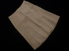 美品 23区 スウェード調 タック Aライン 台形 スカート size38/ベージュ ◇■ レディース