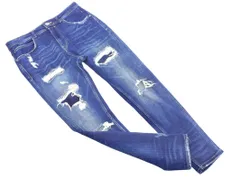 ZARA MAN ザラ マン ダメージ加工 デニムパンツ size40/インディゴ ■■ メンズ