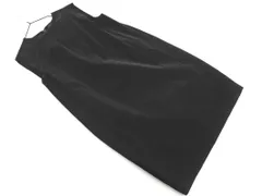 TOMORROWLAND トゥモローランド ベルベット ノースリーブ ワンピース size36/黒 ◇■ レディース