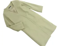 nano universe ナノユニバース ノーカラー ロング コート sizeF/緑 ◇■ レディース