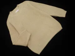 ADAM ET ROPE' アダムエロペ クルーネック ニット セーター sizeM/ベージュ ◇■ レディース