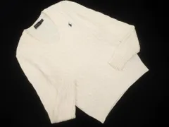 POLO RALPH LAUREN ポロ ラルフローレン ケーブル編み ニット セーター sizeS/白 ◇■ メンズ
