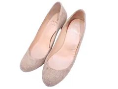 LANVIN en Bleu ランバン オン ブルー ツイード パンプス size38（24.5cm）/ベージュ ◇■ レディース