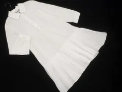 ZARA ザラ プリーツ 切替 シャツ ワンピース sizeS/白 ■◇ レディース