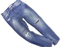 ZARA ザラ ダメージ加工 デニムパンツ size42/インディゴ ■■ メンズ
