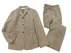 23区 ウール100% セットアップ ジャケット パンツ スーツ size32/カーキ ◇■ レディース