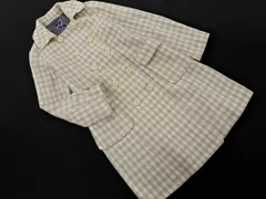 JUNKO SHIMADA ジュンコシマダ ウール混 チェック コート size9/白ｘグレー ◇■ レディース